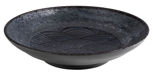 APS Schale -DARK WAVE- Ø 22,5 cm, H: 5 cm, 0,75 Liter