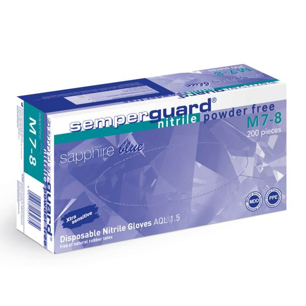 AAV Semperguard Nitril Sapphire blue Größe XL / 180Stück