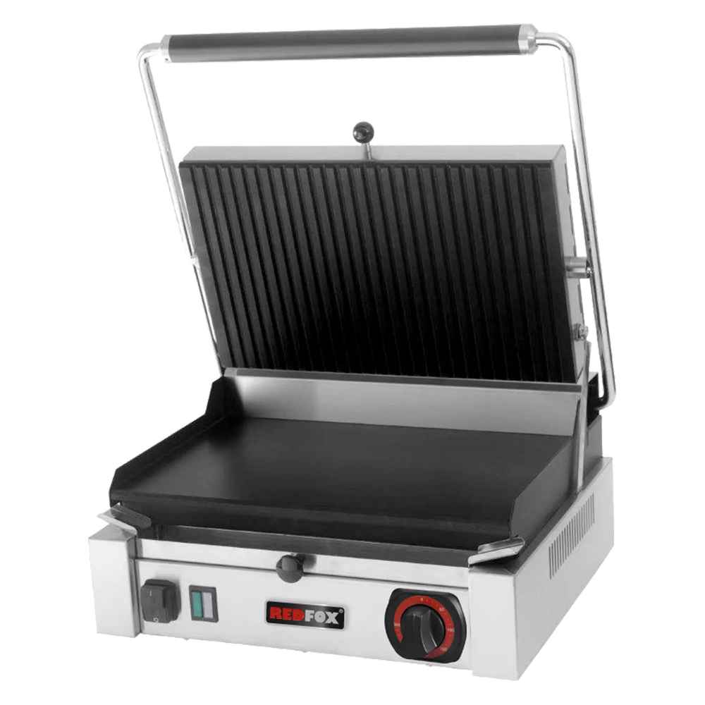 RM Gastro Kontaktgrill glatt elektrisch 41x41 Teflon 230 V / REDFOX - PM 2015 LT