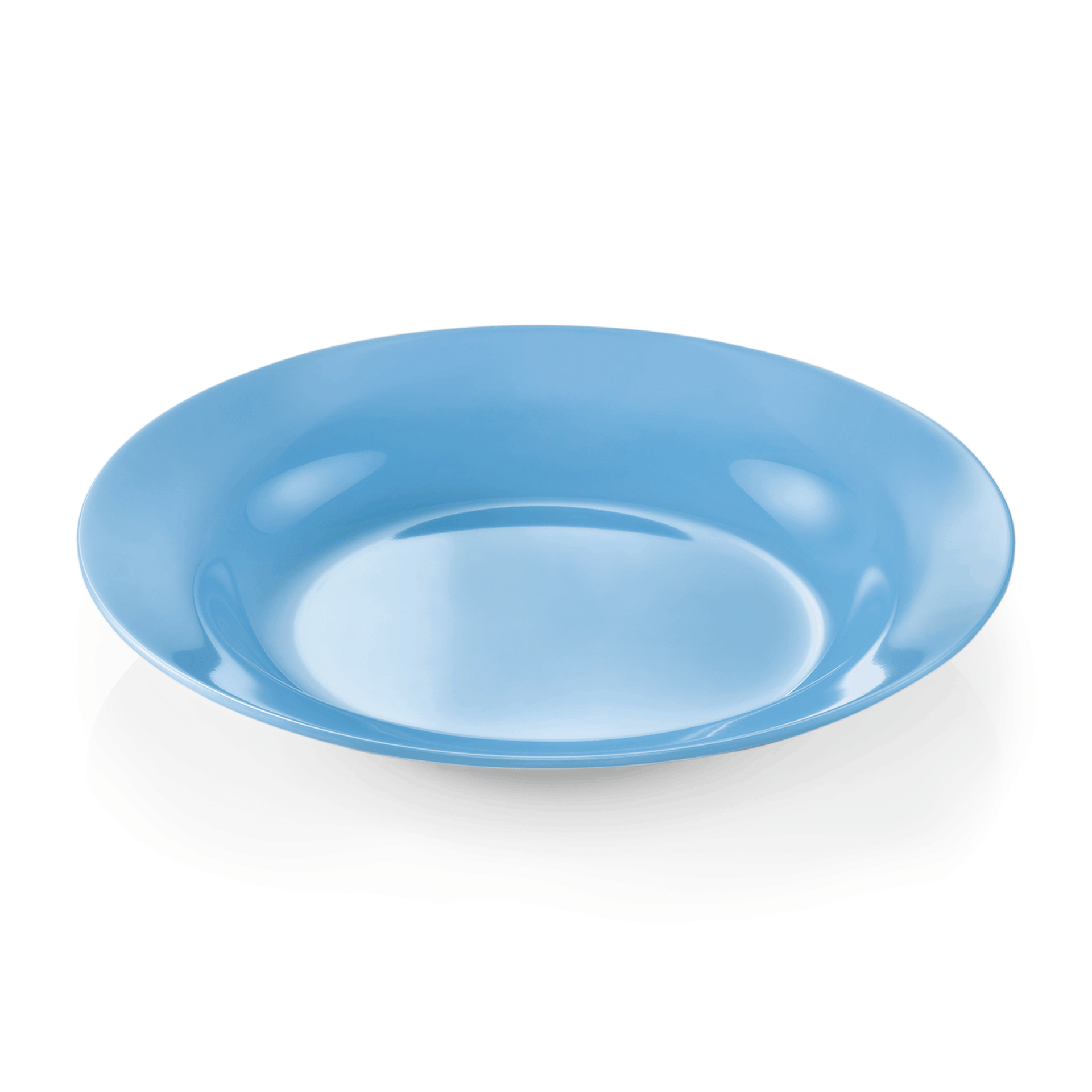 WAS Teller Set, tief, Ø 20 cm, blau, Set á 12 Stück, Melamin