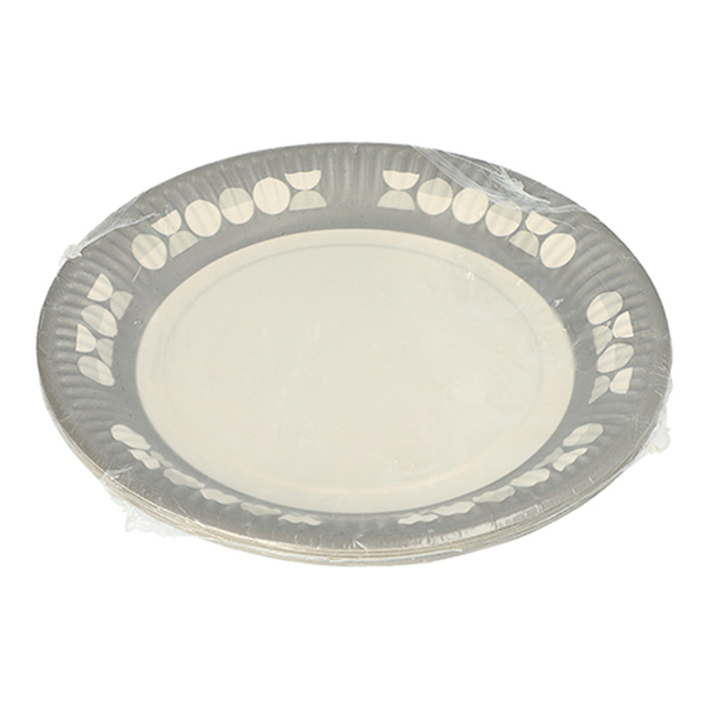 Papstar Teller, Pappe rund Ø 23 cm "Pastilles"