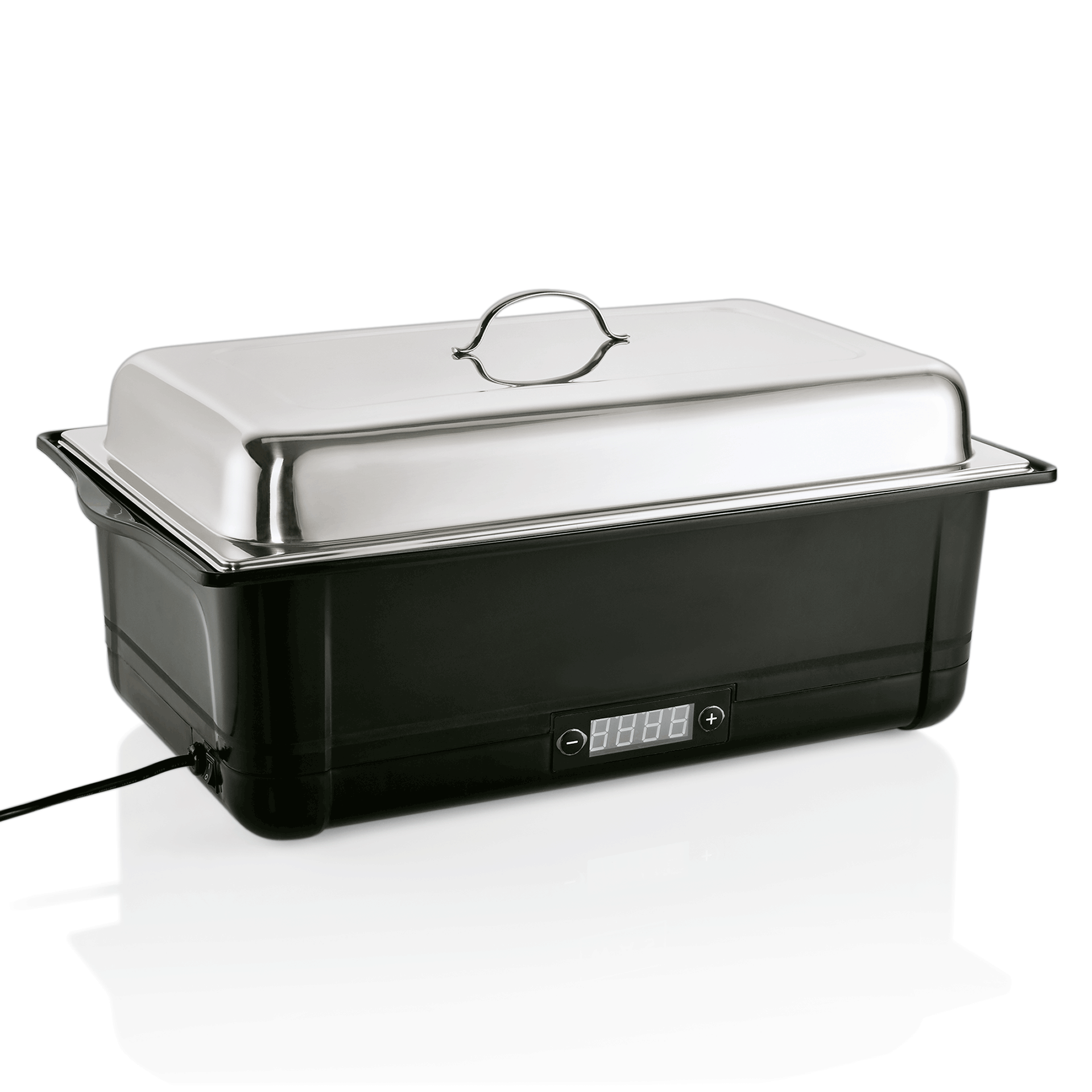 WAS Elektro Chafing Dish GN 1/1, 58 x 35 x 28 cm, Polypropylen, Chromnickelstahl