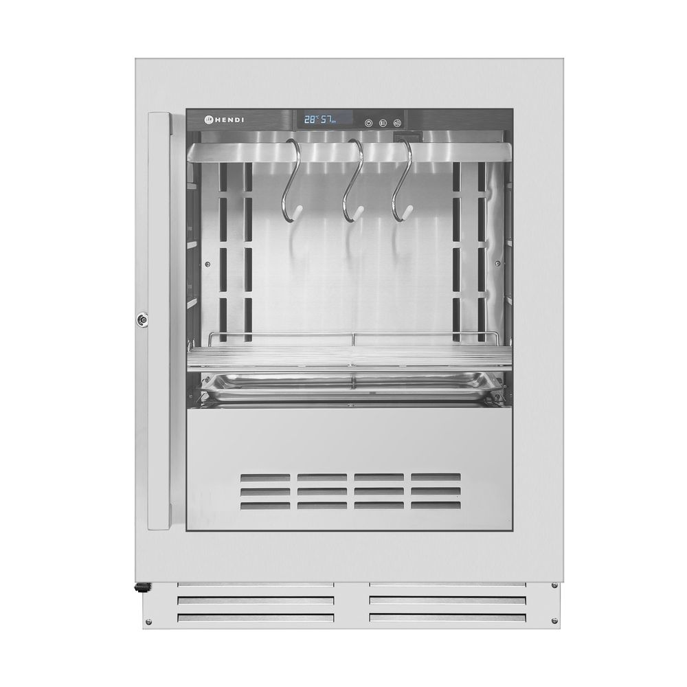 Kühl-Schrank, Kombinierter Ofen, Garraum, Edelstahl, Hendi