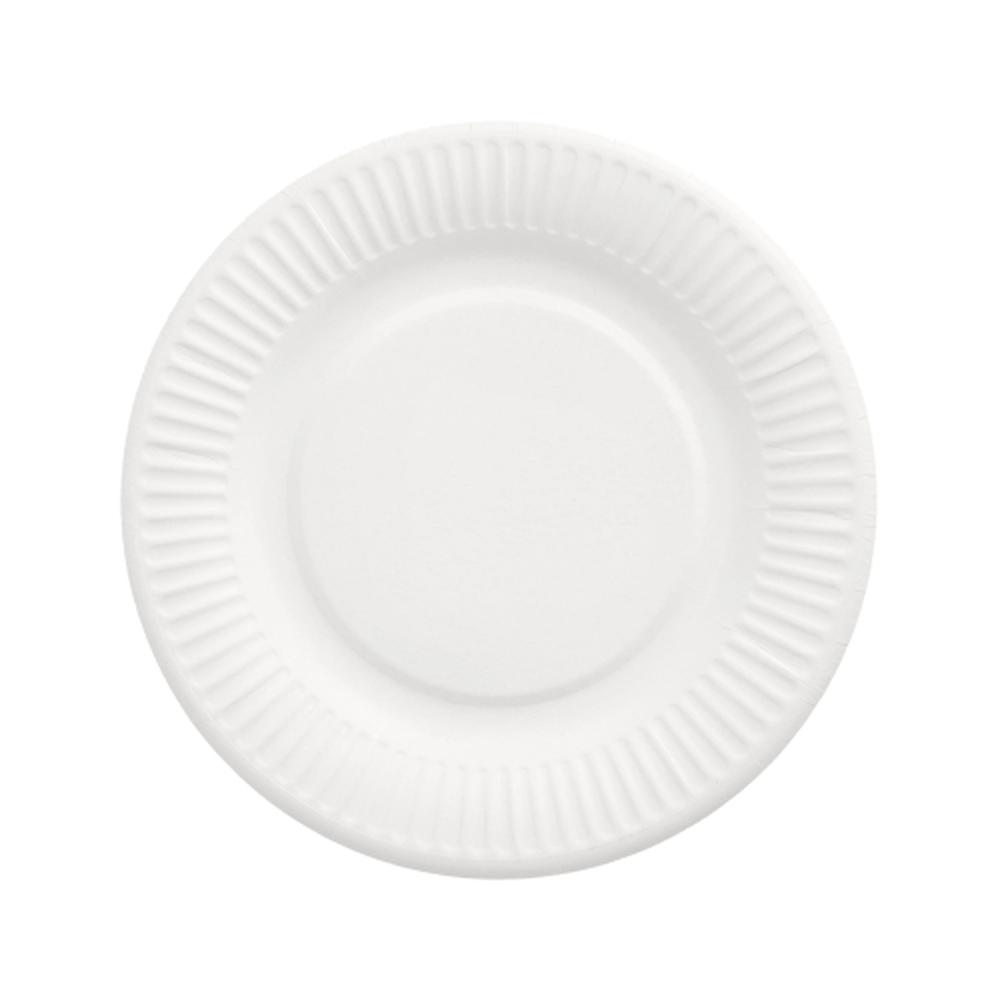 Papstar Teller, Pappe "pure" rund Ø 19 cm weiss extra stark