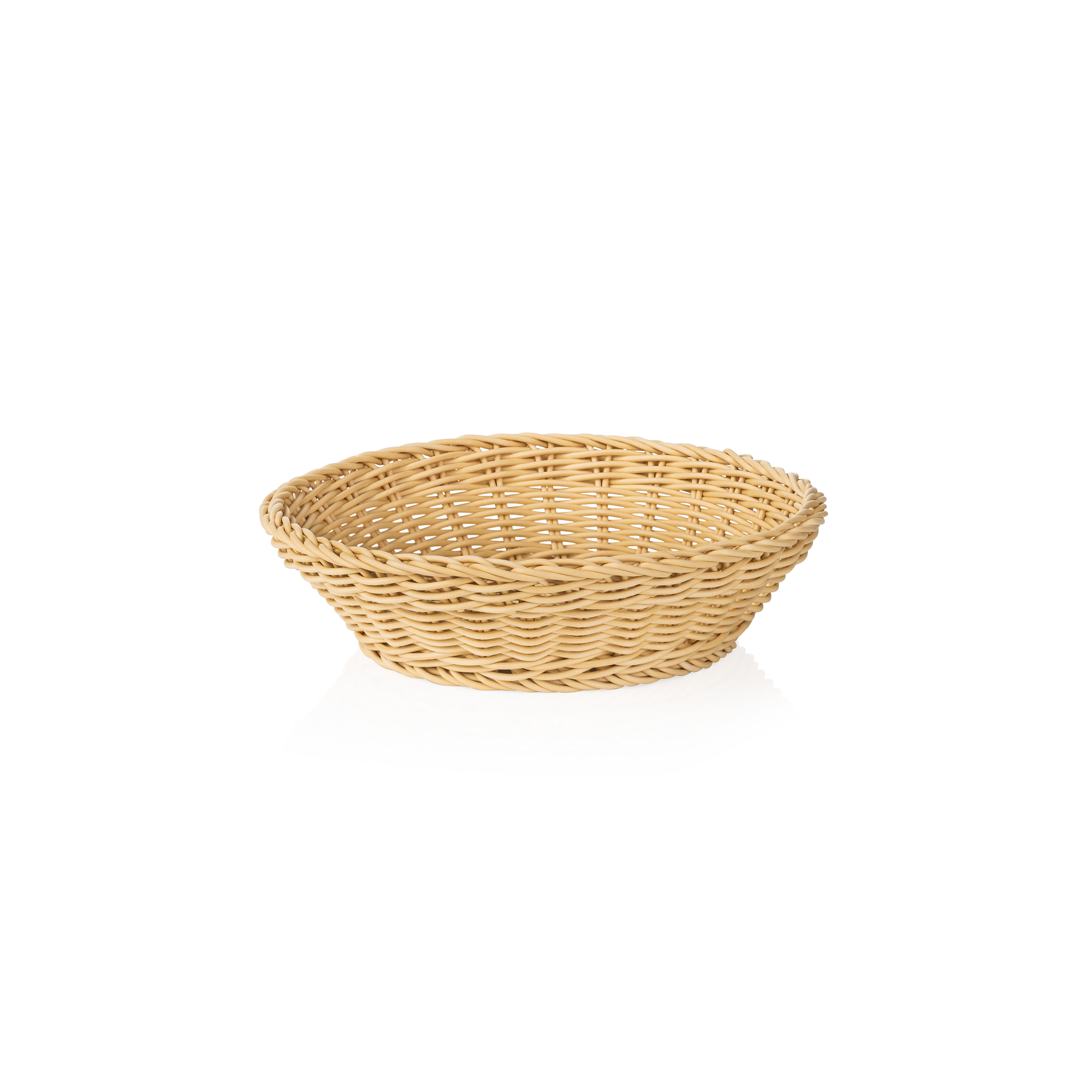WAS Korb WEAVER PRO Tischkörbe, Ø 29 cm, Höhe 7 cm, hellbeige, Polypropylen