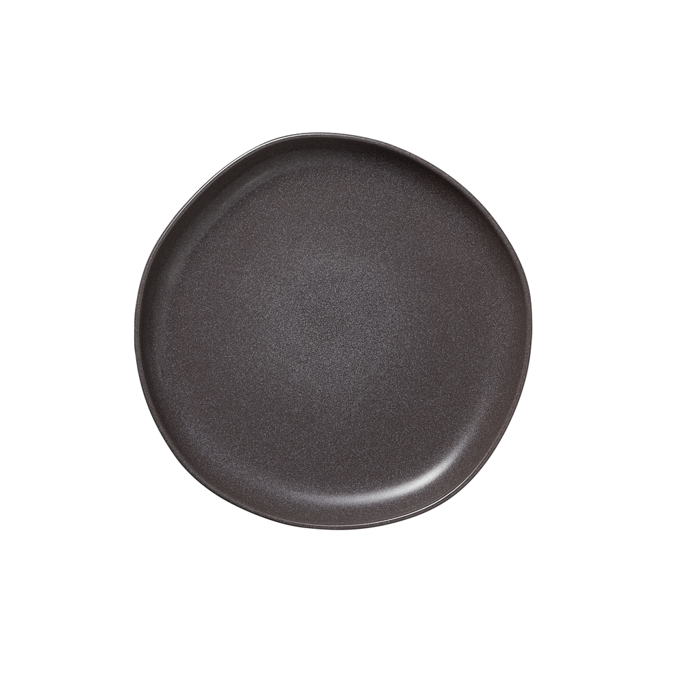 WAS Teller Set ROCKZZERO, flach, Ø 22 cm, Set á 6 Stück, stone grey, Steinzeug