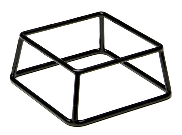 APS Buffet-Ständer -MULTI- 18 x 18 cm, H: 8 cm , Metall, schwarz ummantelt