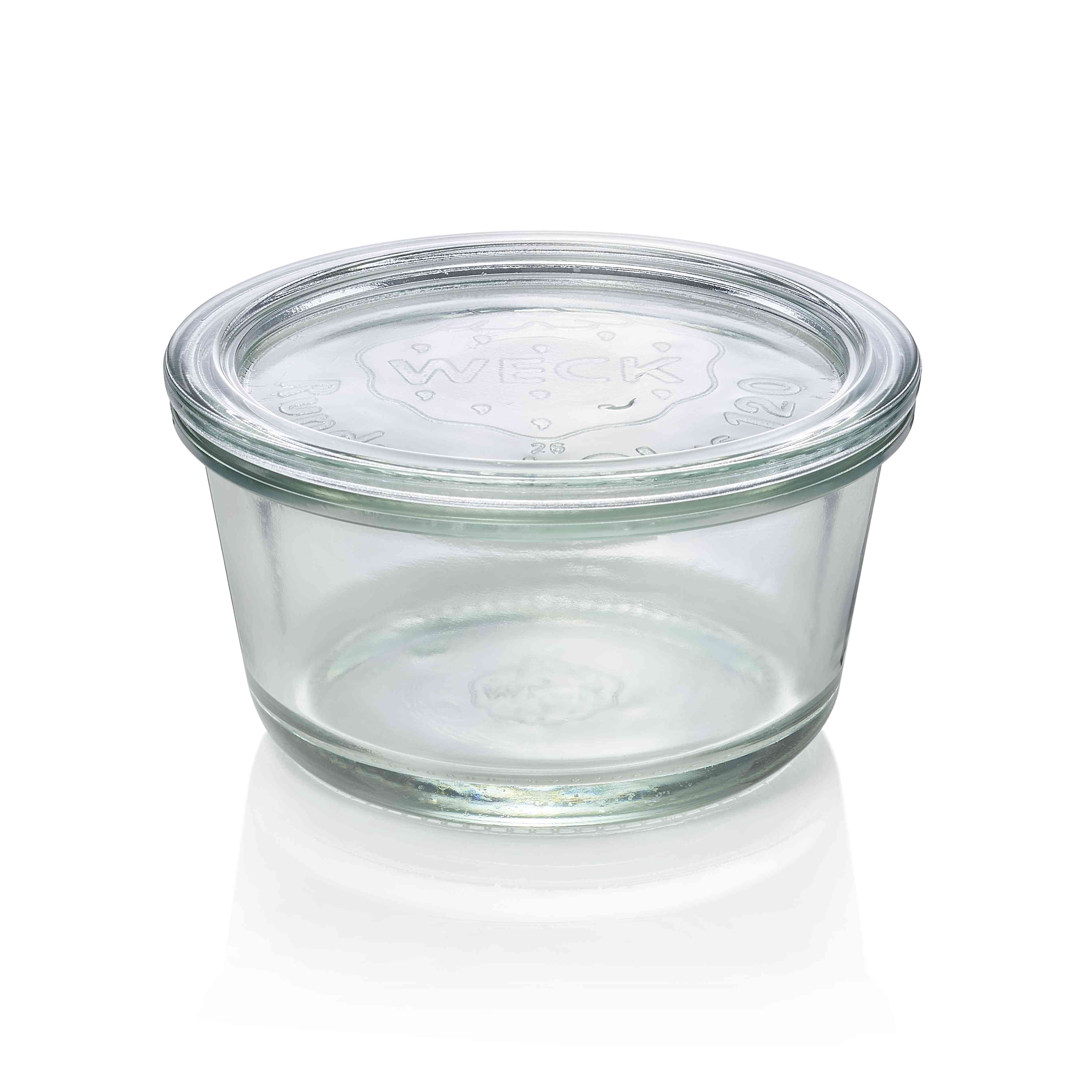 WAS Gourmetglas mit Deckel Weck, 450 ml, Set á 6 Stück, Glas