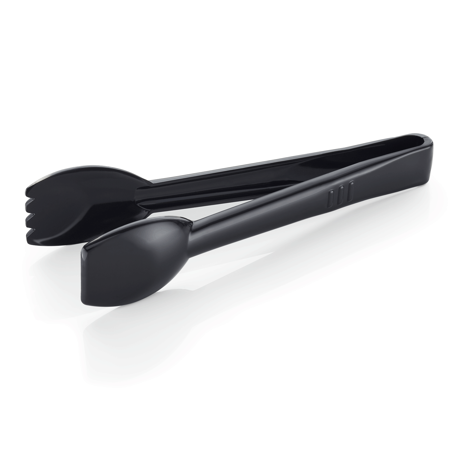 WAS Salatzange Set, 23 cm, schwarz, Set á 6 Stück, Polycarbonat
