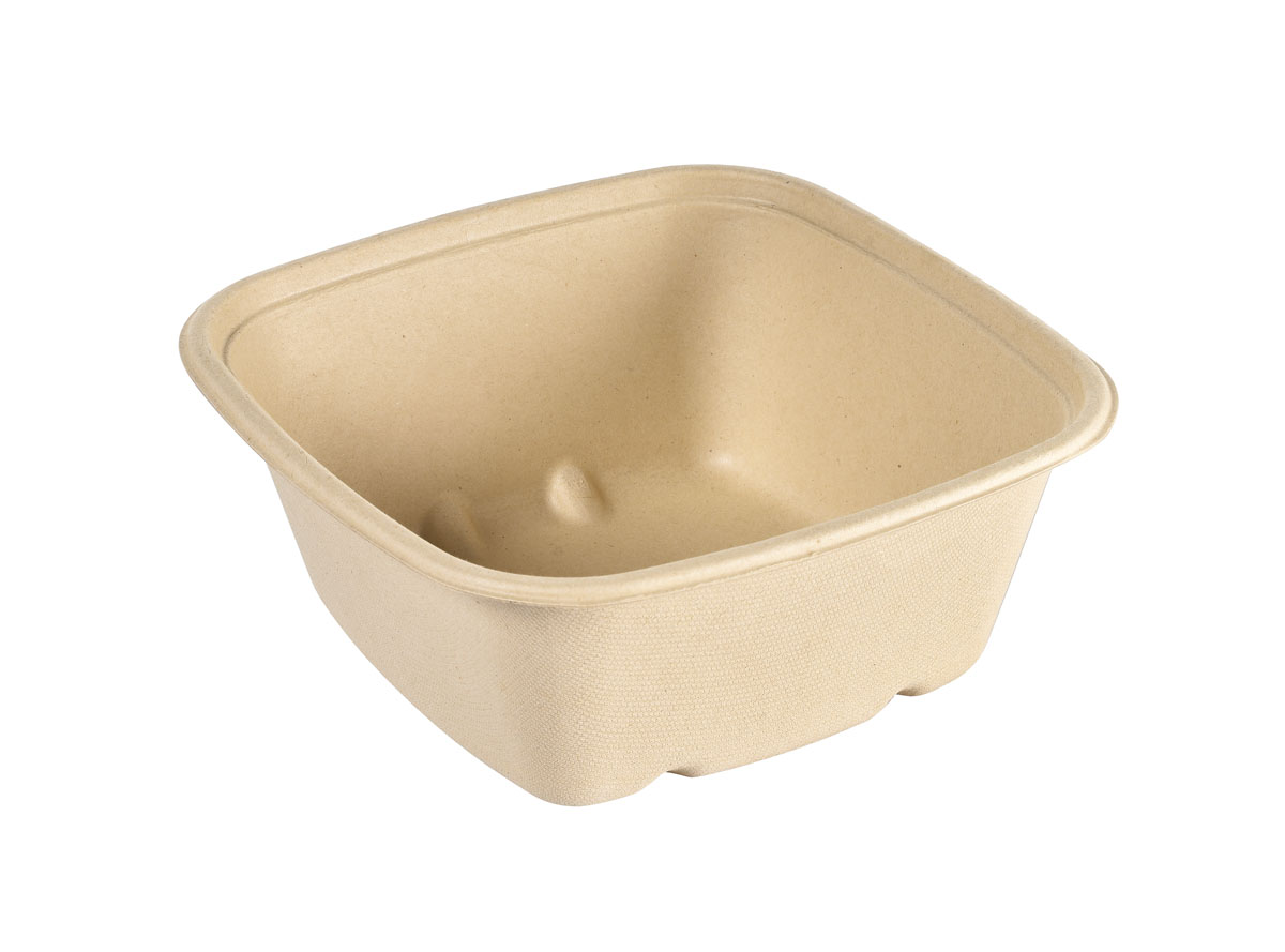 Duni Baggasse Bowl CUBE SQUARE 1200ml 181 x 181 x 73 mm