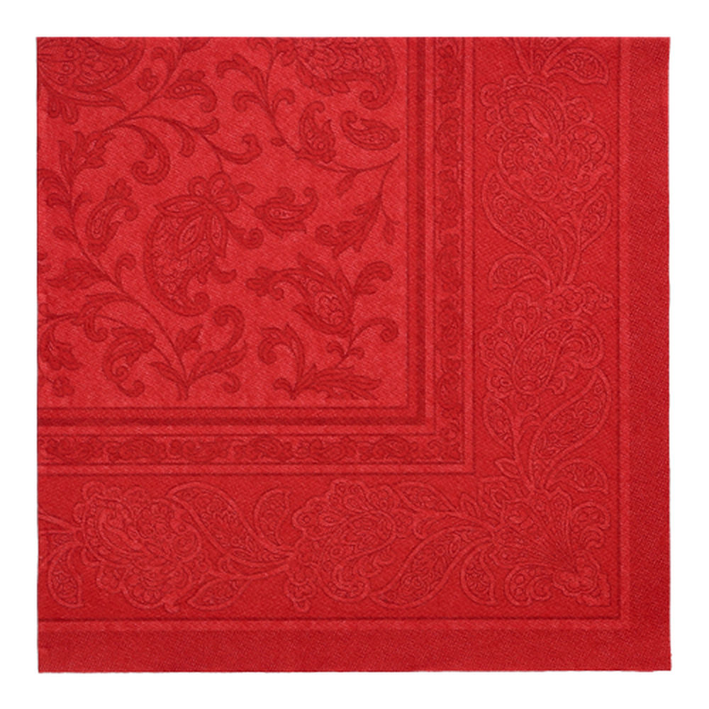 PAPSTAR Servietten ROYAL Collection 1/4-Falz 40 cm x 40 cm bordeaux Ornam