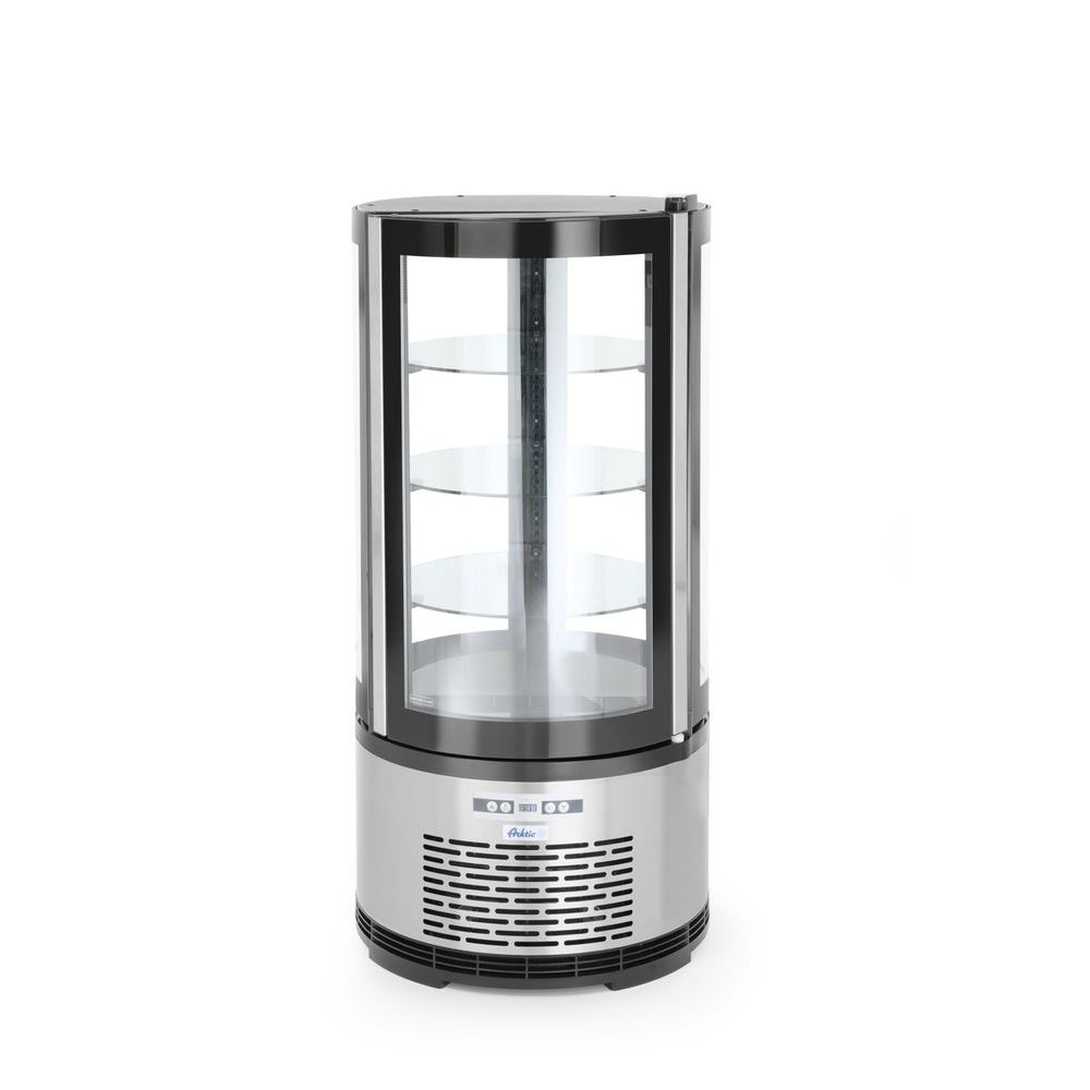 Hendi Kuchenvitrine, rund 100L, Arktic, 100L, 230V/210W, ø480x(H)1065mm