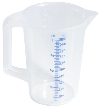 Contacto Messbecher, transparent 1 l
