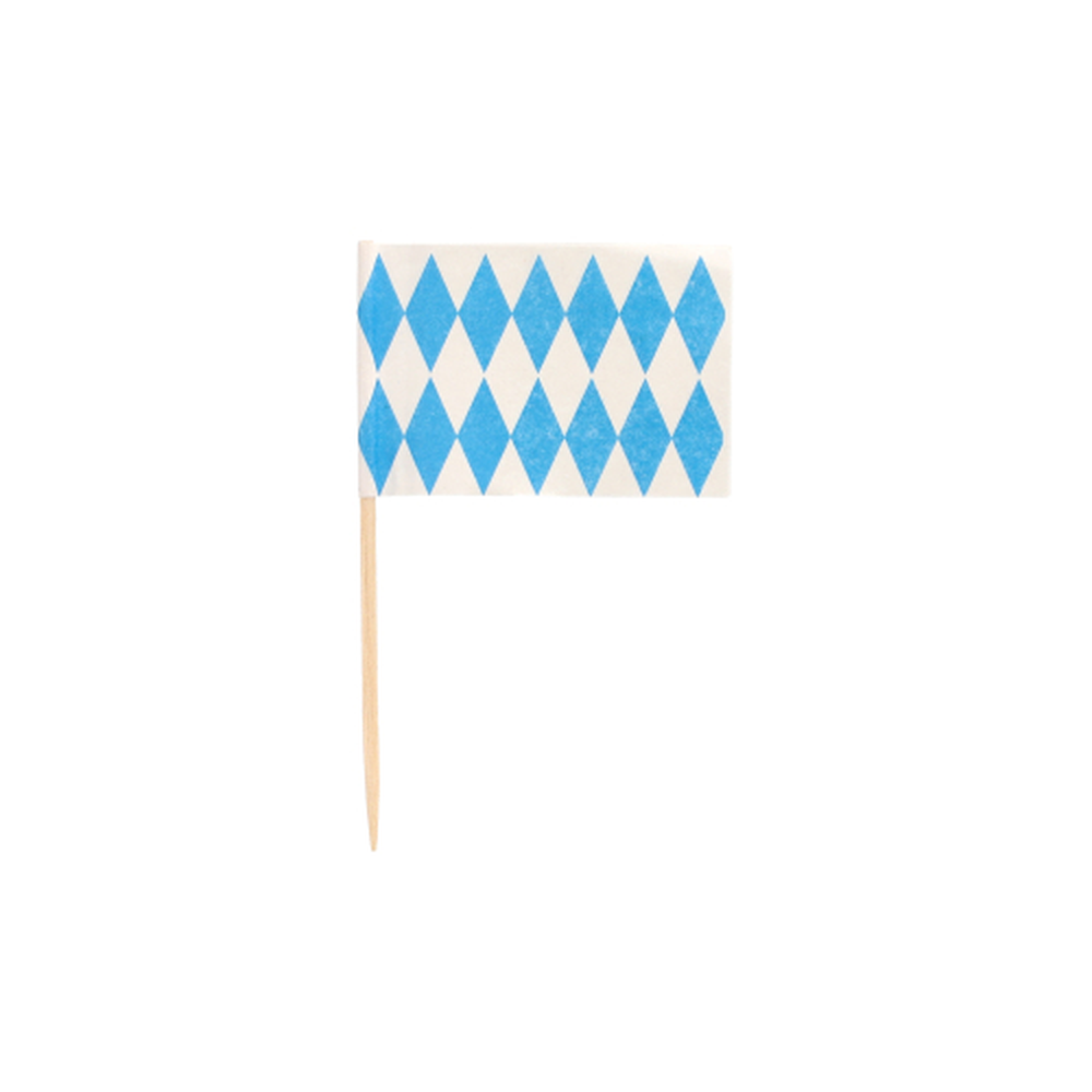 Papstar Deko-Picker 8 cm "Bayrisch Blau"