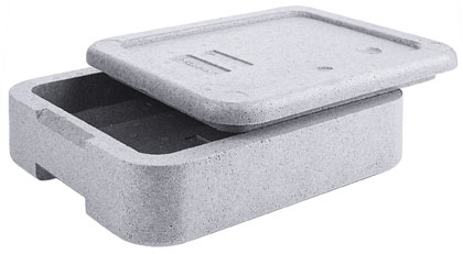 Contacto Menübox EPS für 1 Menü 30 x 24 x 9,5 cm, grau