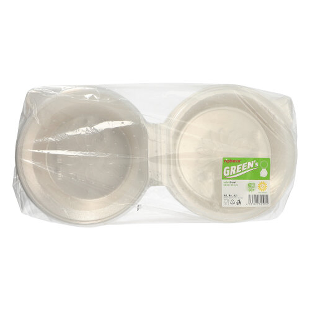 PAPSTAR Feinkost- und Salatschalen mit Klappdeckel PP rund 950 ml 8,7 cm x 22