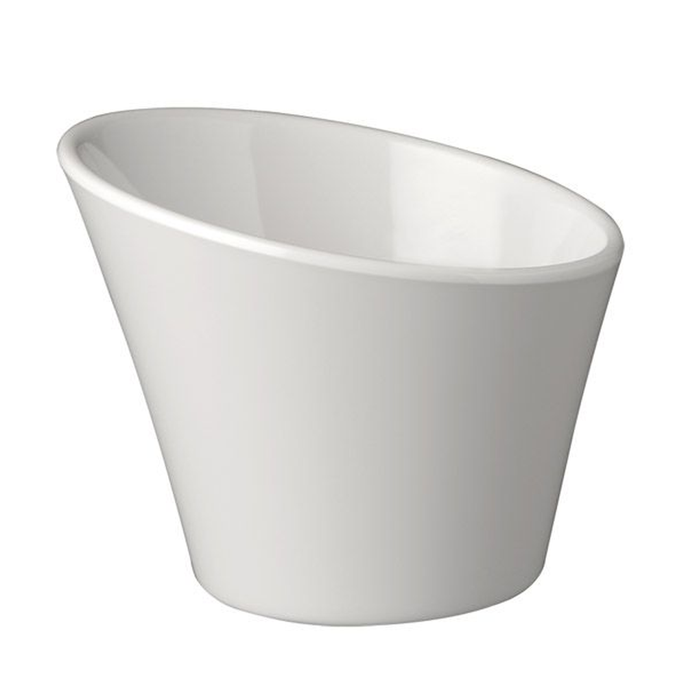 APS Schale -CASUAL- Ø 12 cm, H: 7,5 / 9,5 cm , Melamin, weiß, 0,3 Liter