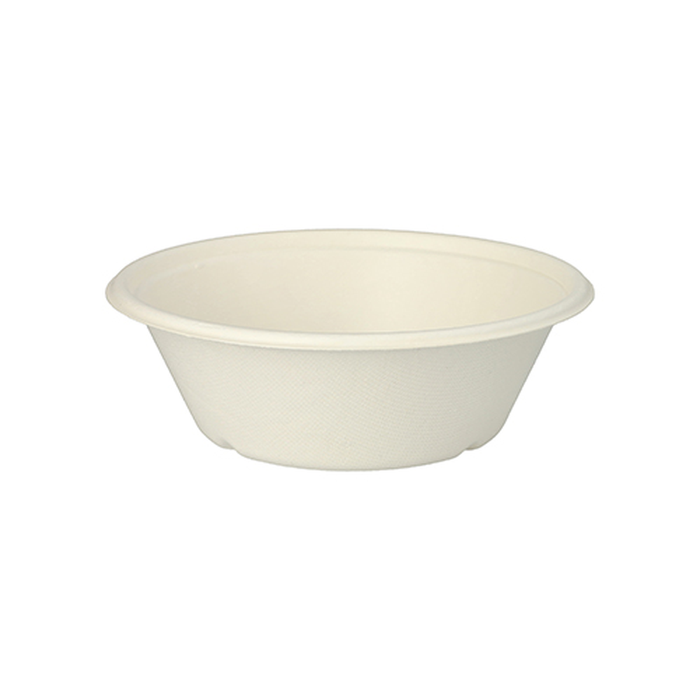 Papstar Schalen, Zuckerrohr "pure" 600 ml Ø 17 cm · 5,5 cm weiss