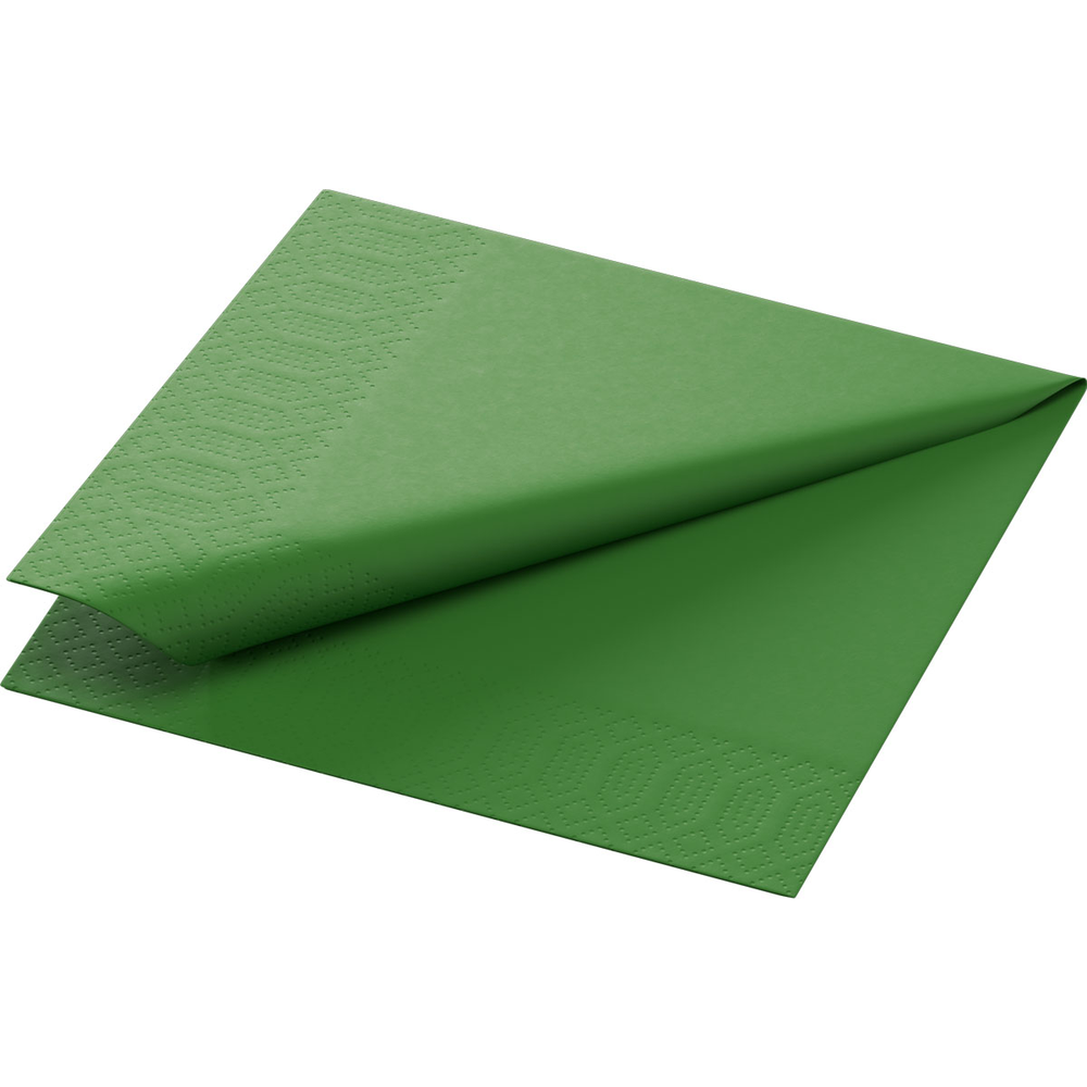 Duni Cocktailservietten 24 x 24 cm 3-lagig 1/4 Falz leaf green
