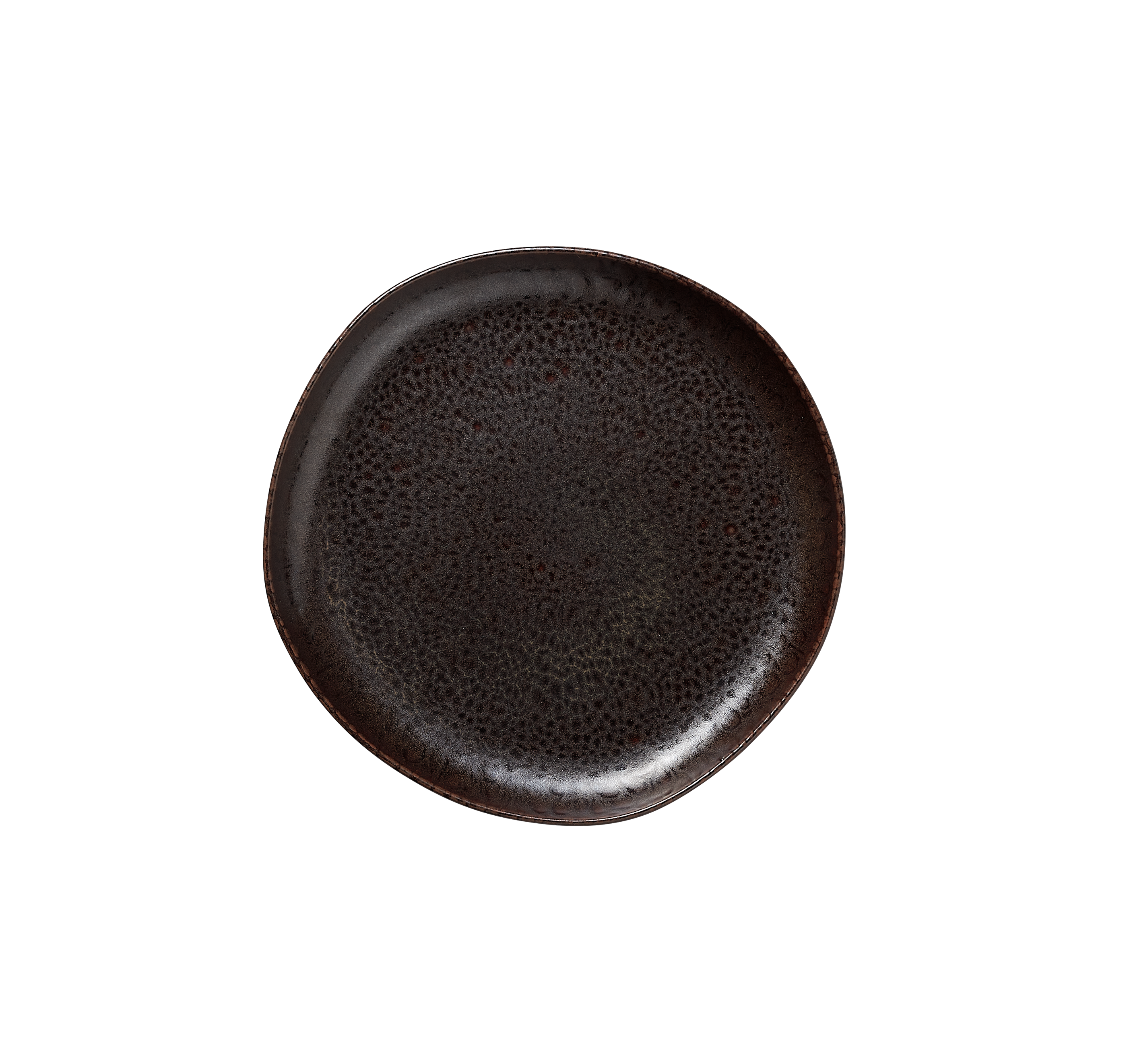 WAS Teller Set ROCKZZERO, flach, Ø 22 cm, Set á 6 Stück, metallic brown, Steinze