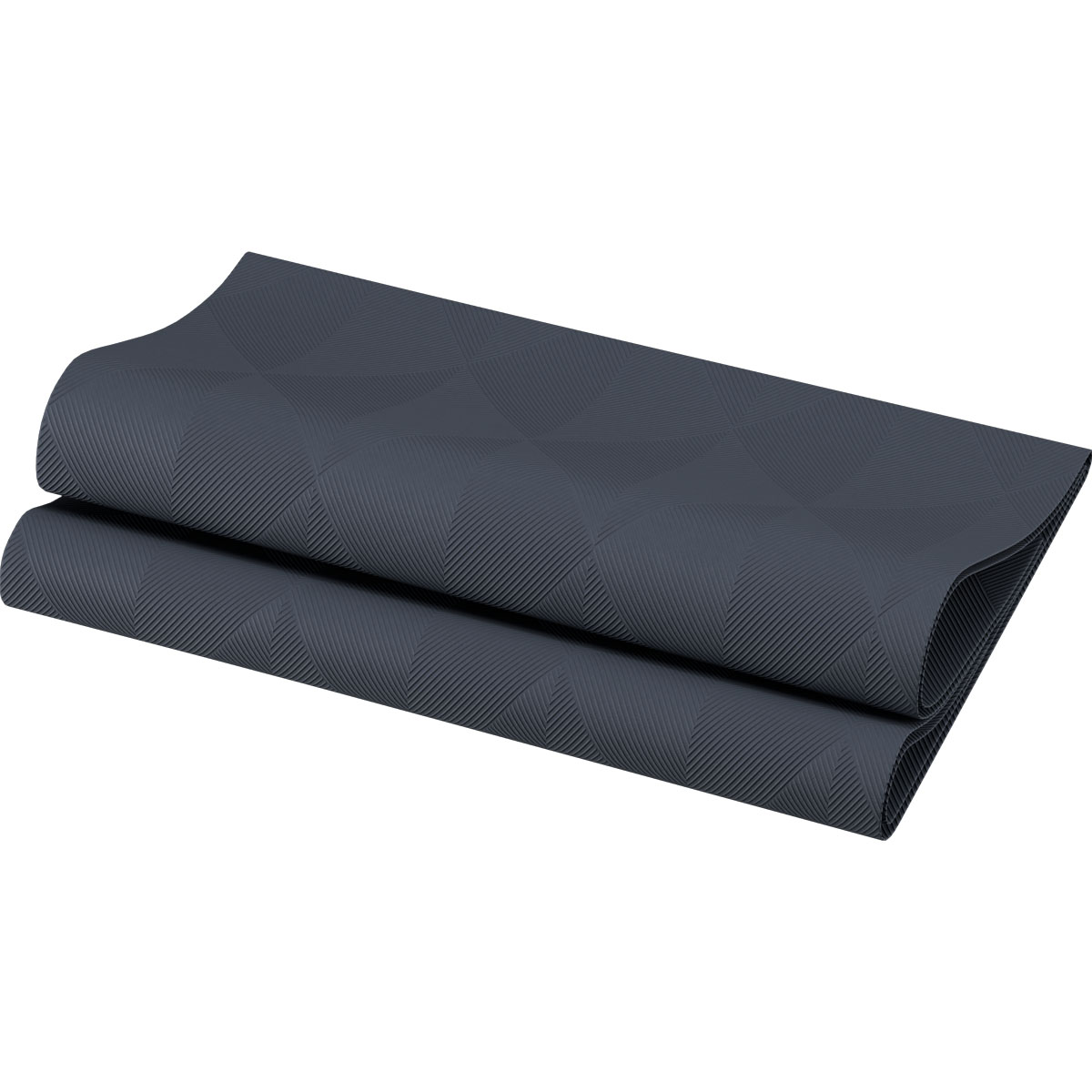 Duni Elegance-Servietten 40 x 40 cm 1/4 Falz Crystal schwarz