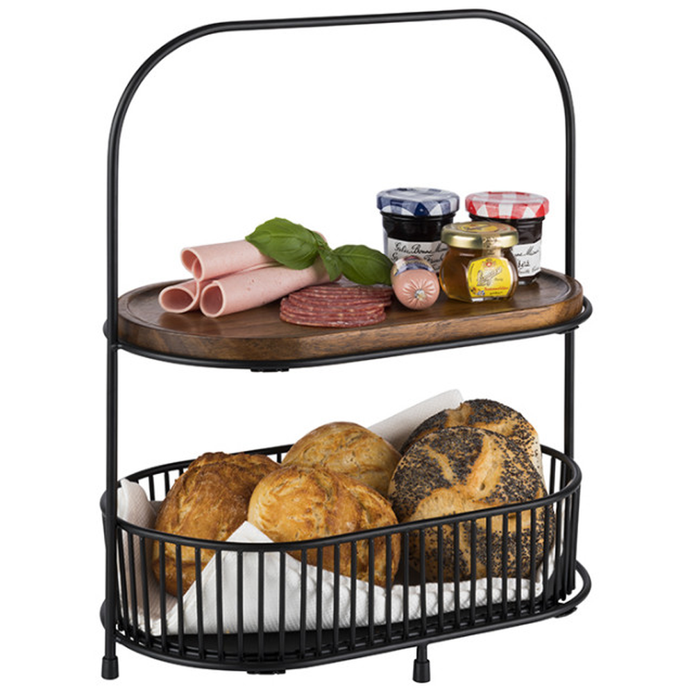 APS 2-stufige Etagère, 5er Set 31 x 17 cm, H: 37,5 cm
