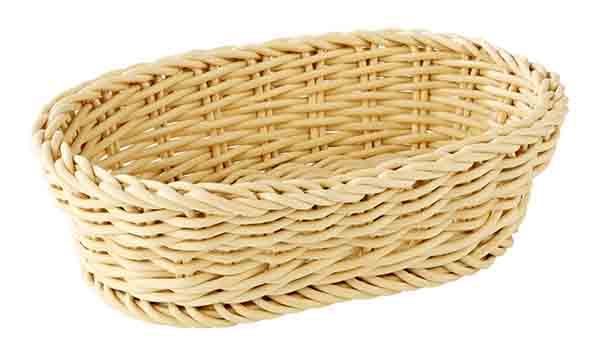 APS Korb, oval 19 x 12 cm, H: 6 cm , Polypropylen, beige