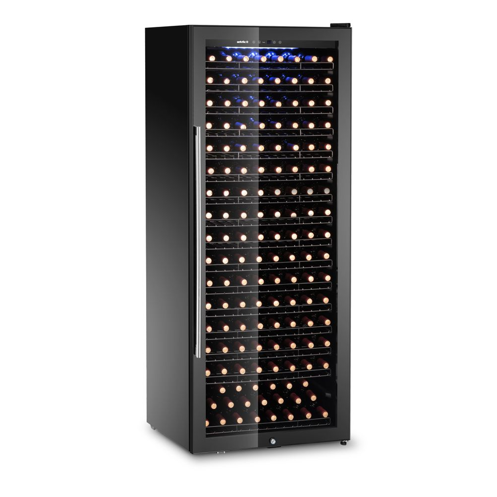 Hendi Weinkühler, 1 Zone, 224 Flaschen, Arktic, 542L, Schwarz, 685x700x(H)1833mm