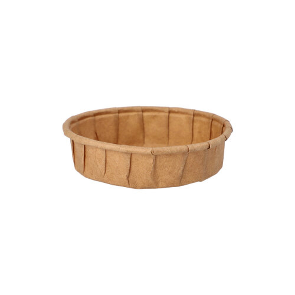 Papstar Dressingbecher, Papier "pure" 25 ml Ø 6 cm · 1,5 cm braun