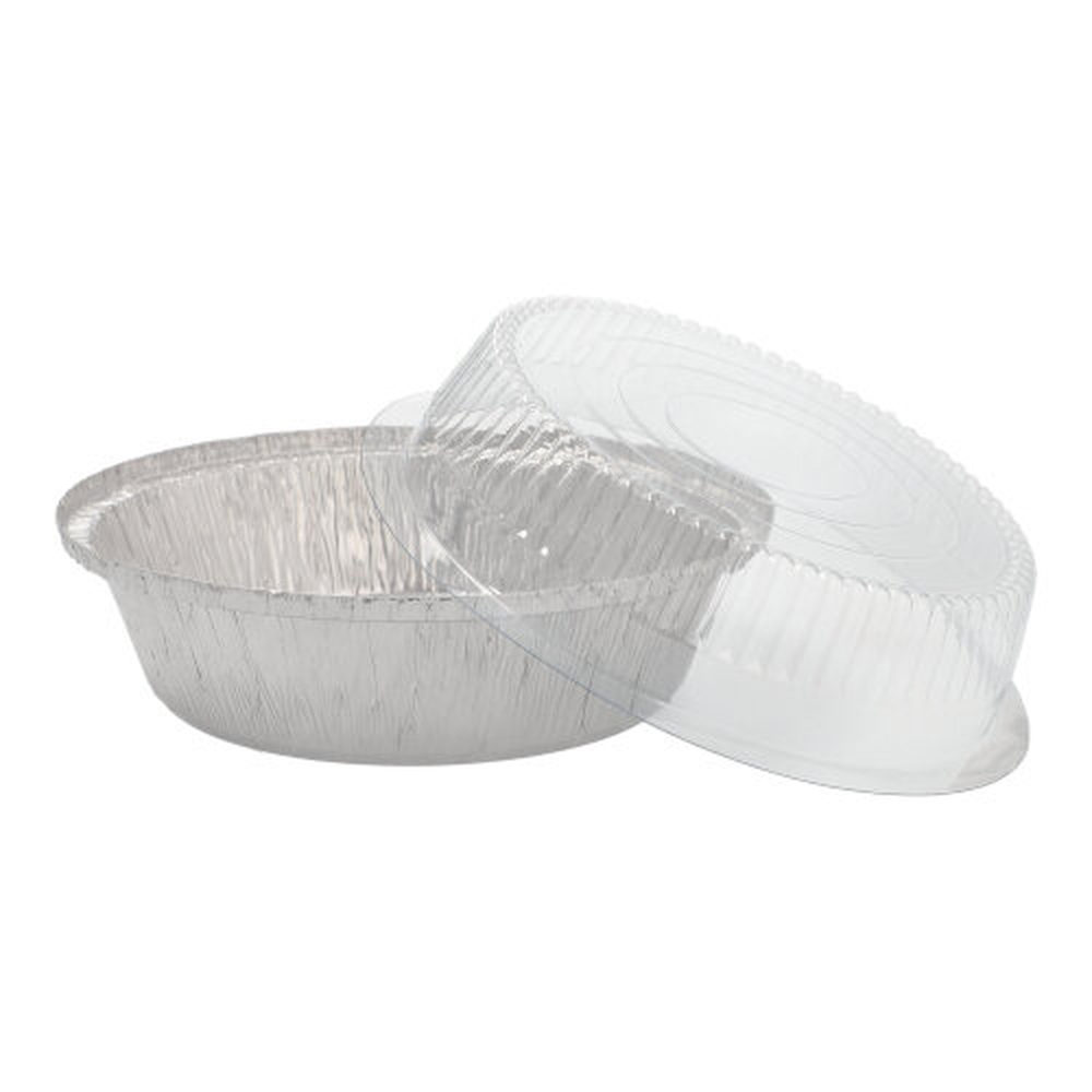 Papstar Schalen, Alu + Dom-Deckel rund 0,77 l Ø 18,2 cm · 8 cm