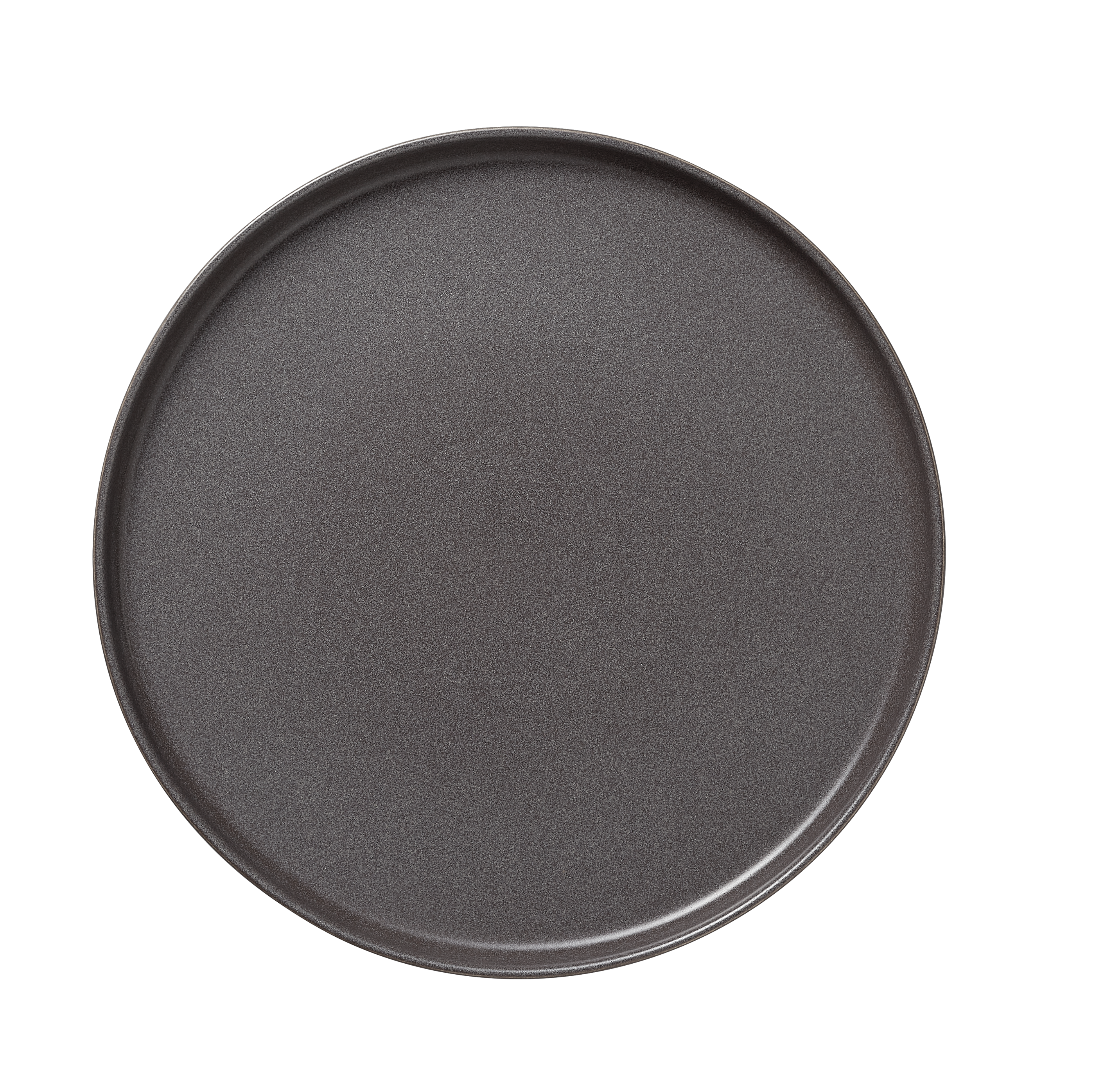 WAS Teller Set ROCKZZERO, flach, Ø 33 cm, Set á 4 Stück, stone grey, Steinzeug