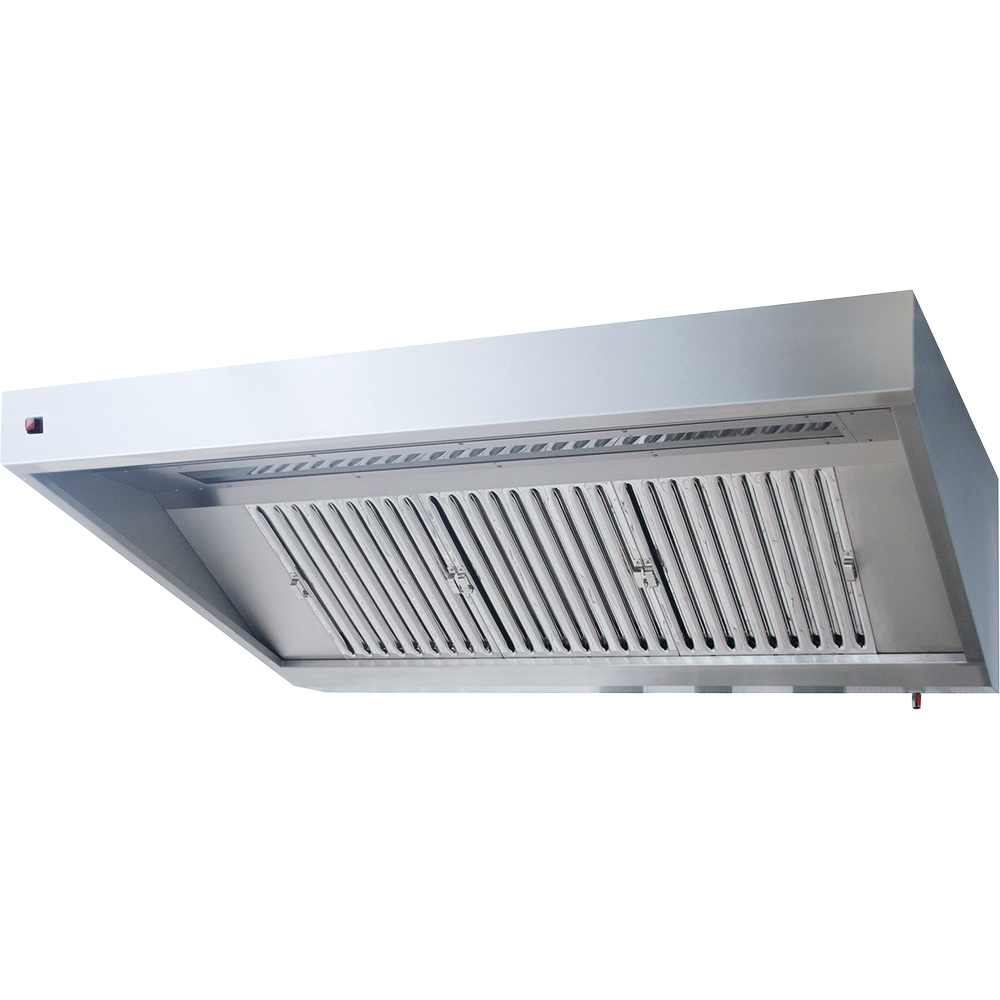 KBS Wandhaube Trapezform 120x90cm Flammschutzfilter Typ F1