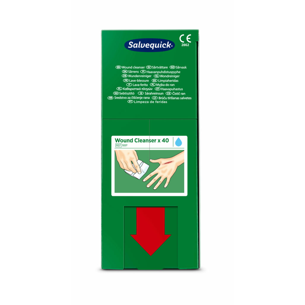 PAPSTAR Cederroth Wipes Salvequick Wundreiniger refill für Savett-Spender R