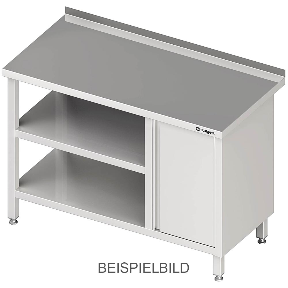 Stalgast Arbeitstisch mit Grund- und Zwischenboden, 1000x700x850 mm, mit Flügelt
