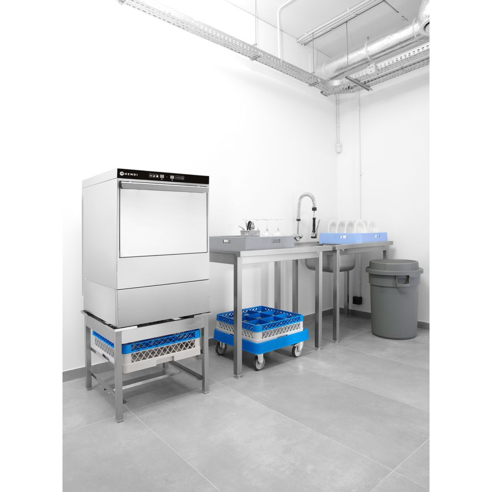 Hendi Geschirrspüler 50x50 - elektronische Steuerung, HENDI, 400V/6600W, 576x645