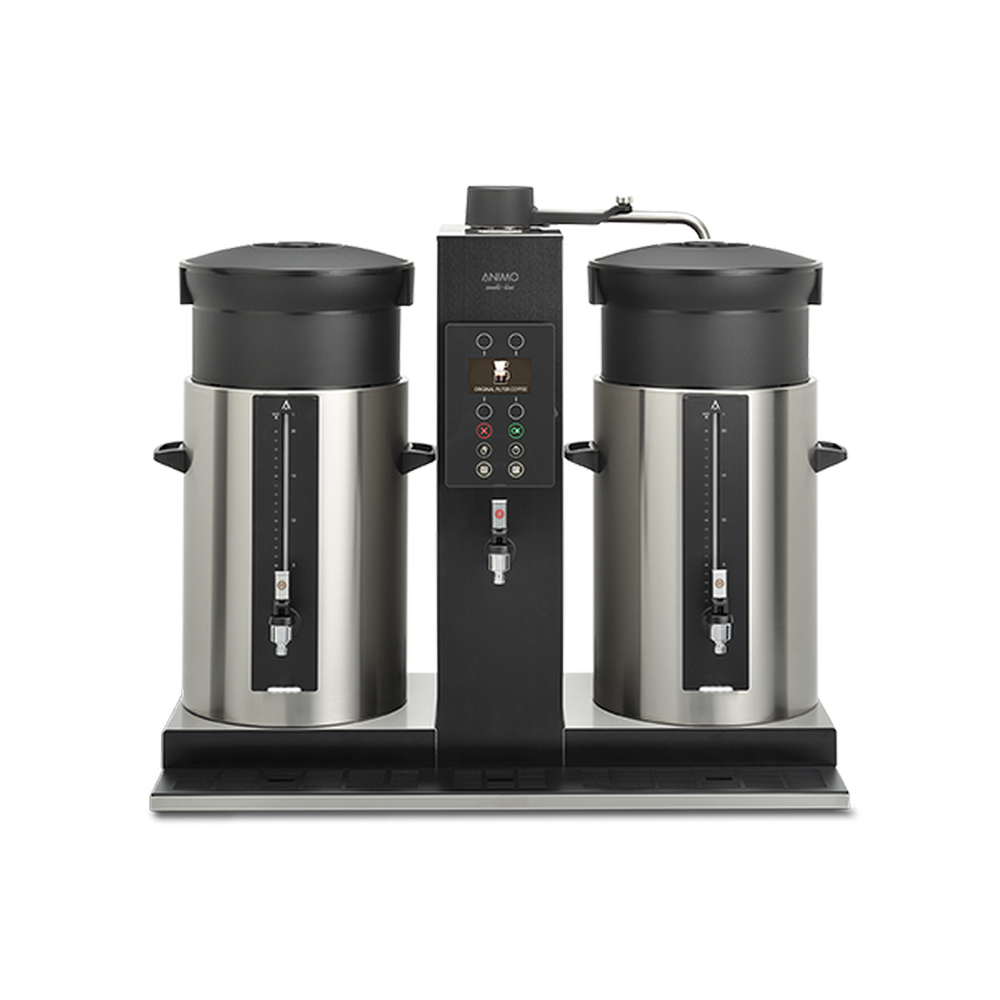 Animo CB 2x20 W Kaffeemaschine ComBi-line mit Heißwasserkocher & Wasseranschluß