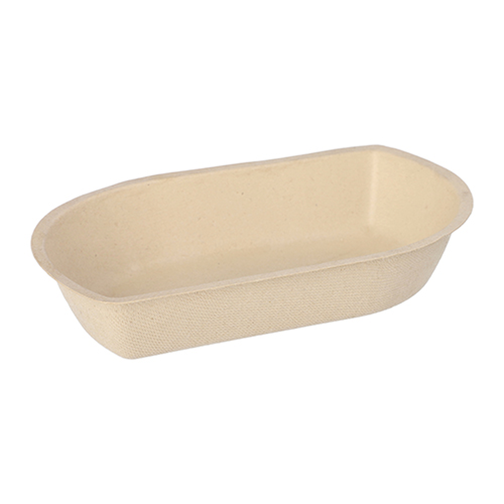 Papstar Snacktrays Zuckerrohr 3,6 cm x 12,2 cm x 19,4 cm natur