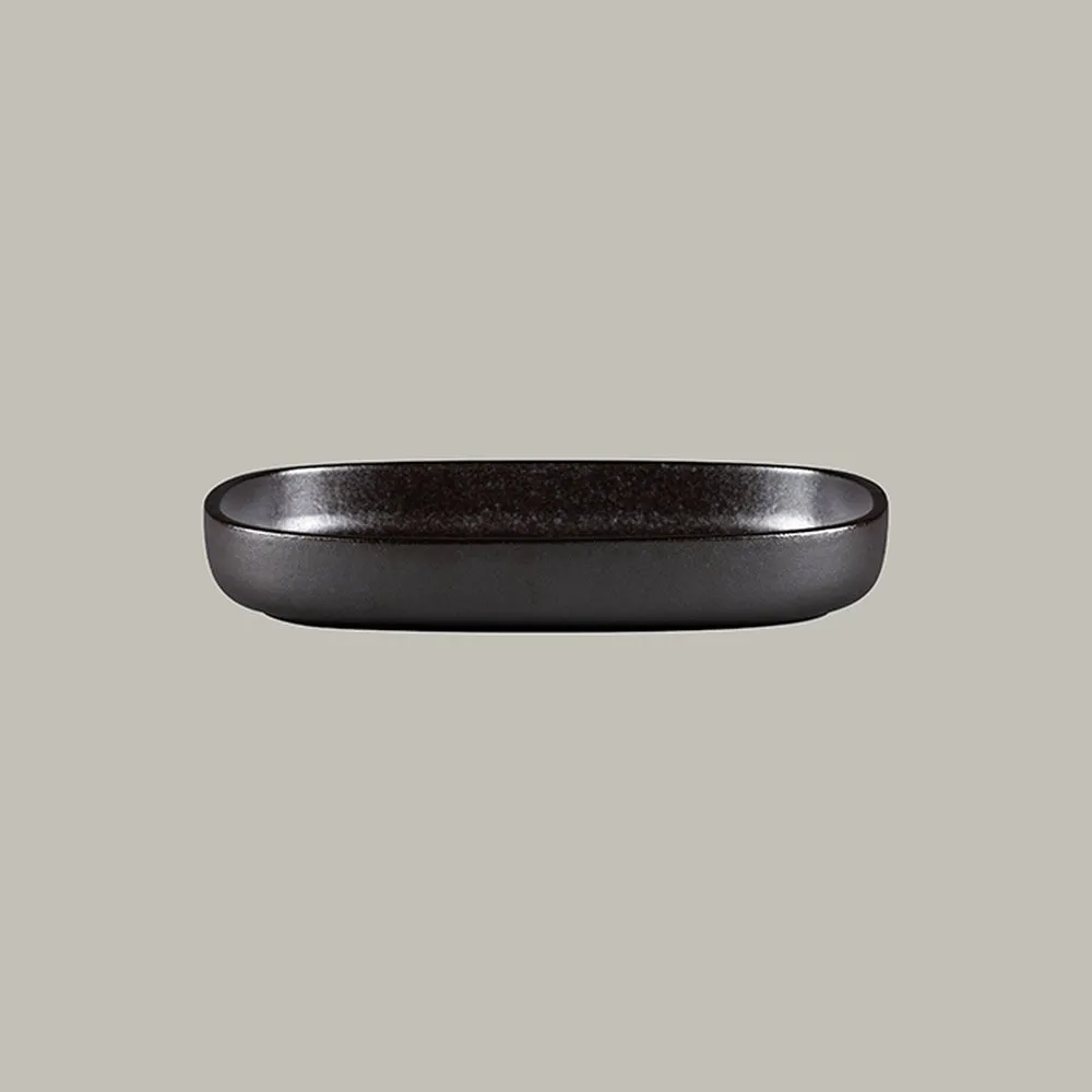 RAK Platte oval tief - forge Serie: Ease L 30 cm / W 20.4 cm / Ht. 4.5 cm / Con
