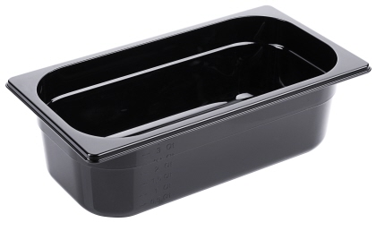 Contacto GN-Behälter 1/3, 100 mm Polycarbonat, schwarz