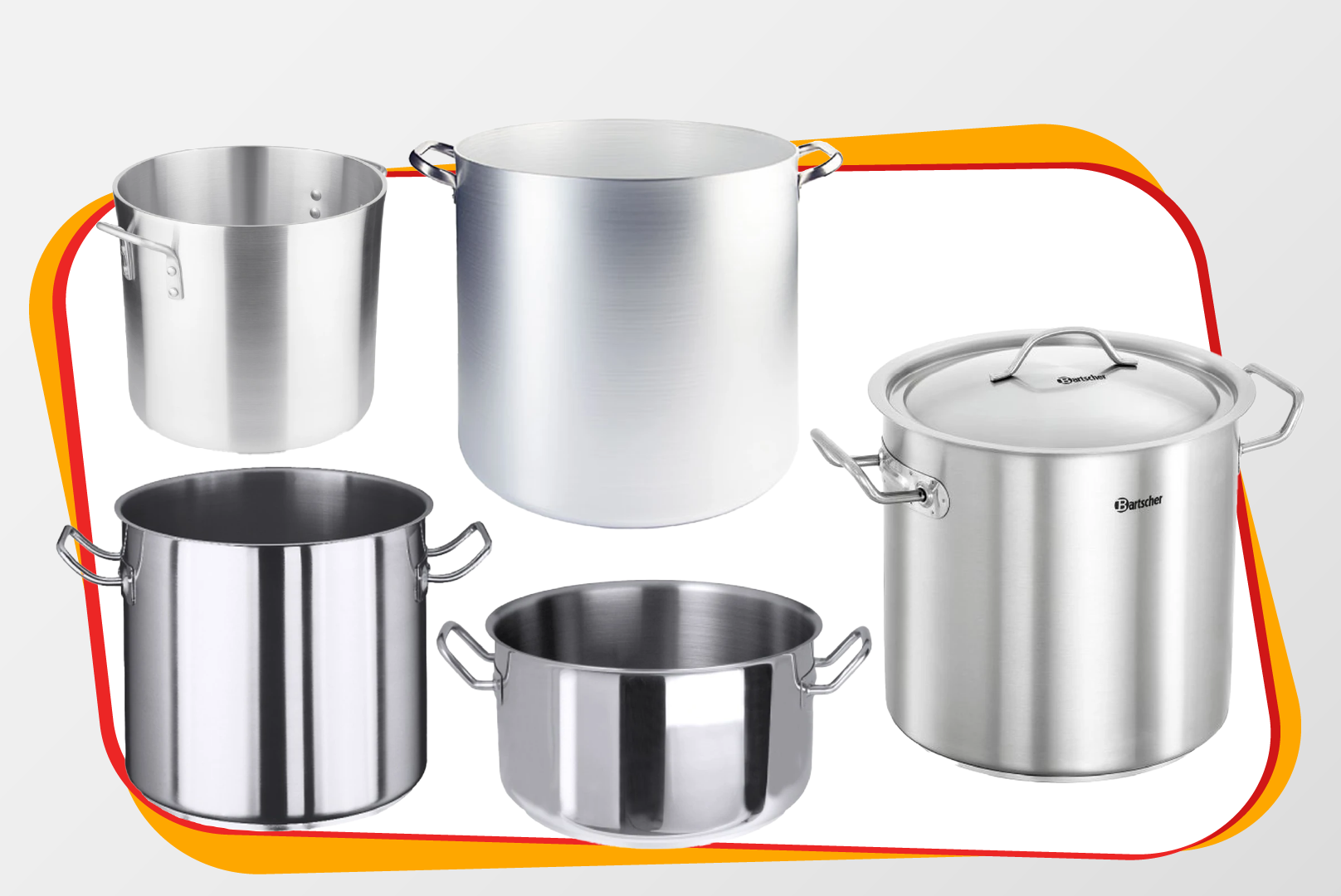 Topf, Kochgeschirrset, Edelstahl, Stainless steel, Kochtopfset
