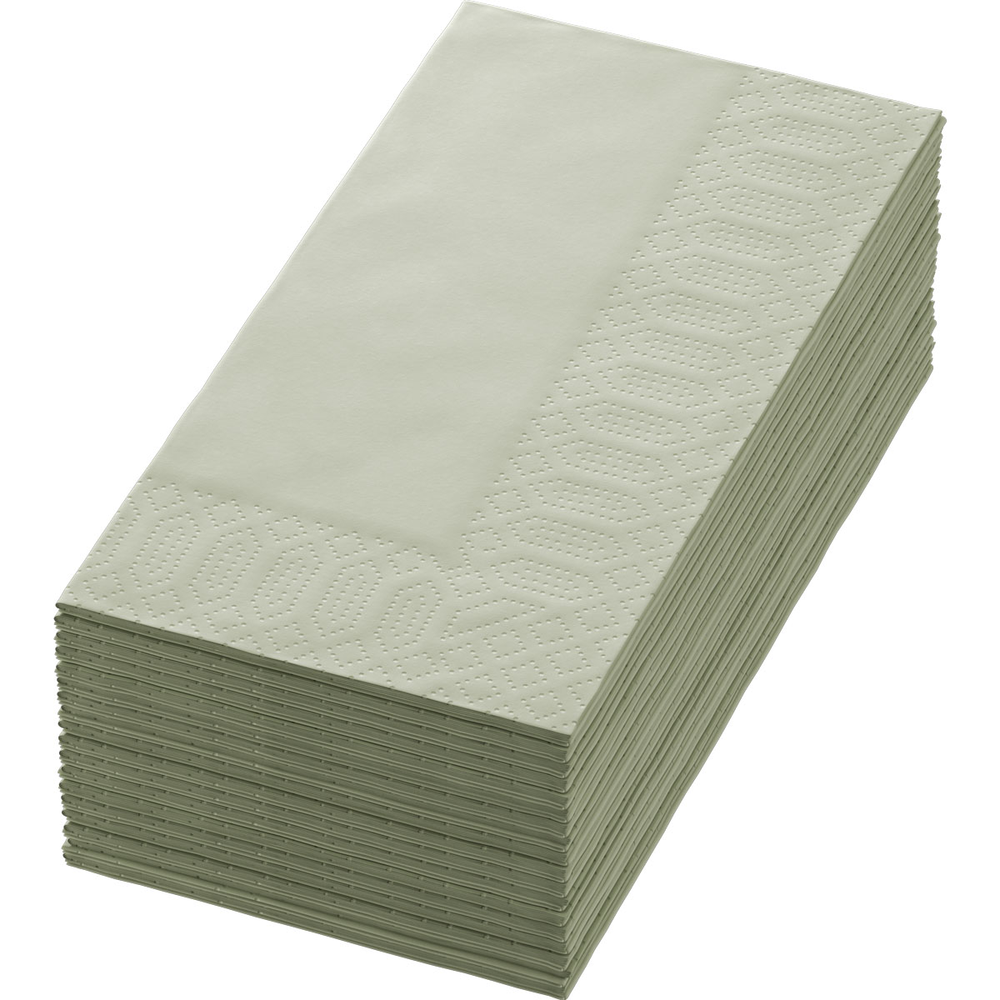 Duni Zelltuchservietten 40 x 40 cm, 3-lagig, 1/8-Buchfalz, UNI