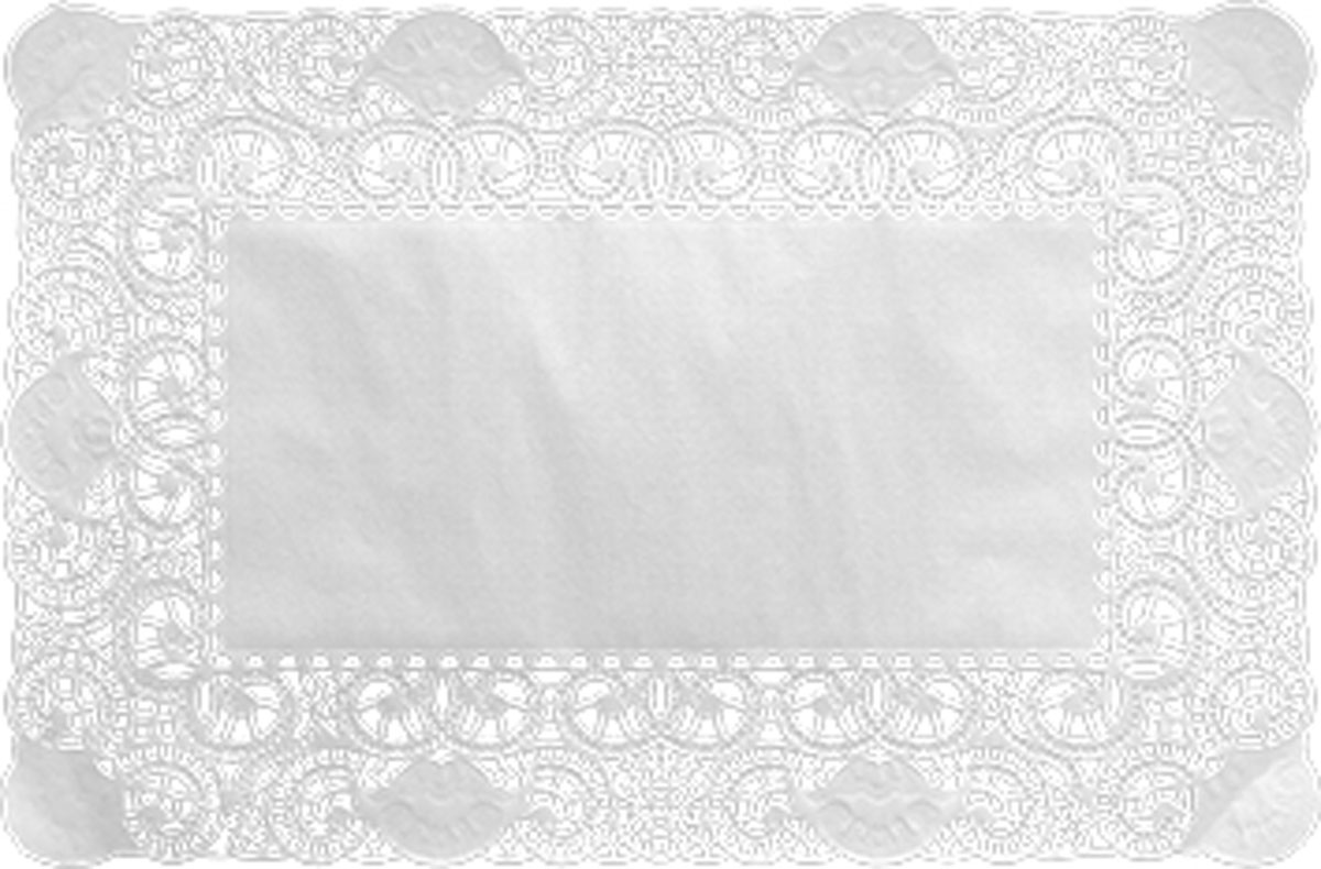 Duni Tortenspitzen Rechteckig 25 x 35 cm weiß