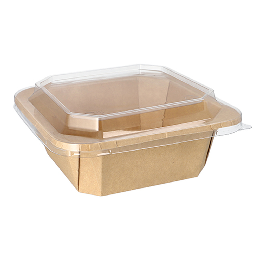 Papstar Lunchboxen, Pappe eckig 1200 ml 6 cm x 18 cm x 18 cm braun