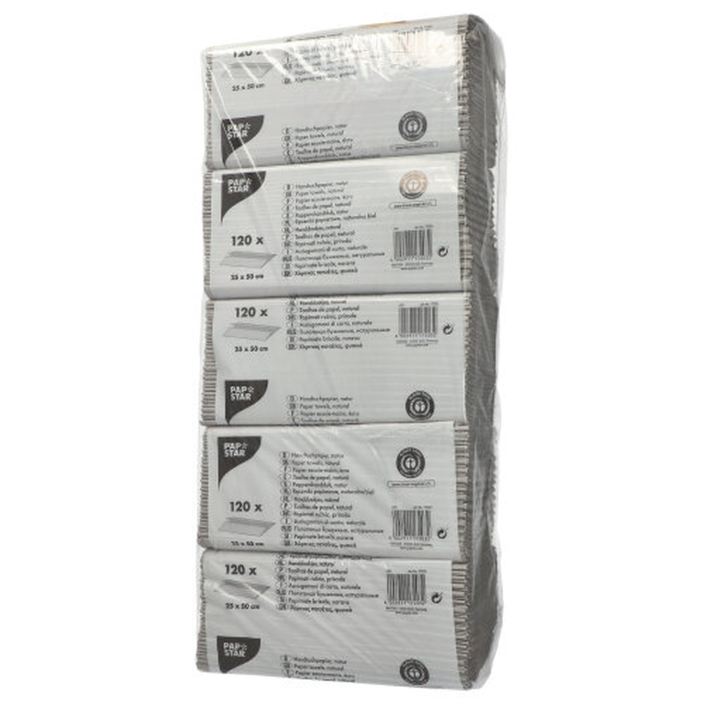 Papstar Blatt Handtuchpapier C-Falz 51 cm x 24 cm natur 1-lagig