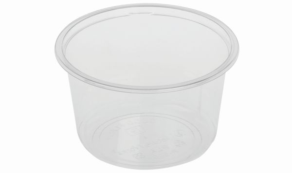Pacovis Food Container PLA 500ml, transp., Ø 121mm, H. 73