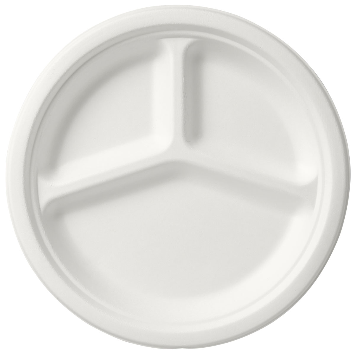 Duni Teller 3-geteilt ø260mm, Bagasse 3-geteilt Ø 260 mm