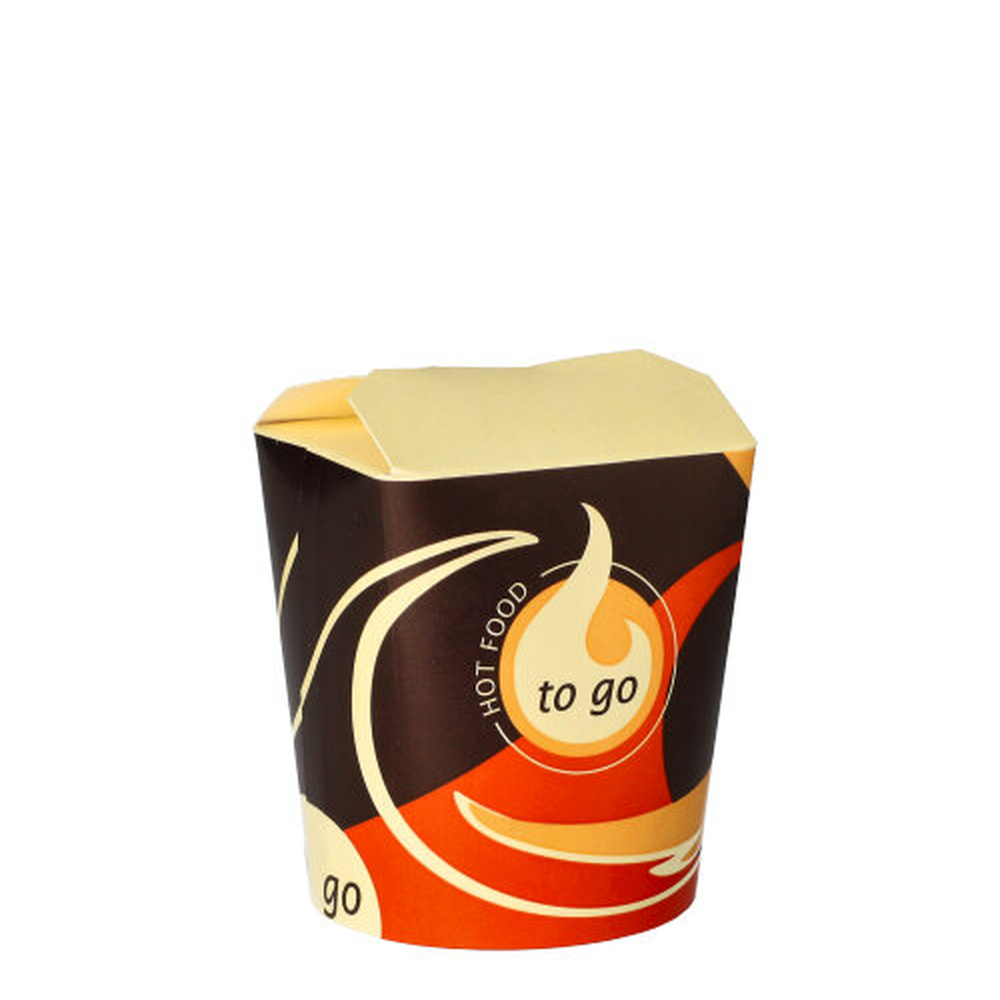 Papstar Snackboxen "To Go" rund 550 ml 10 cm x 8,5 cm x 7,5 cm