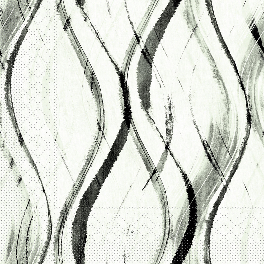 Mank Serviette Ines salbei-anthrazit 33 x 33 cm 1/4 Falz