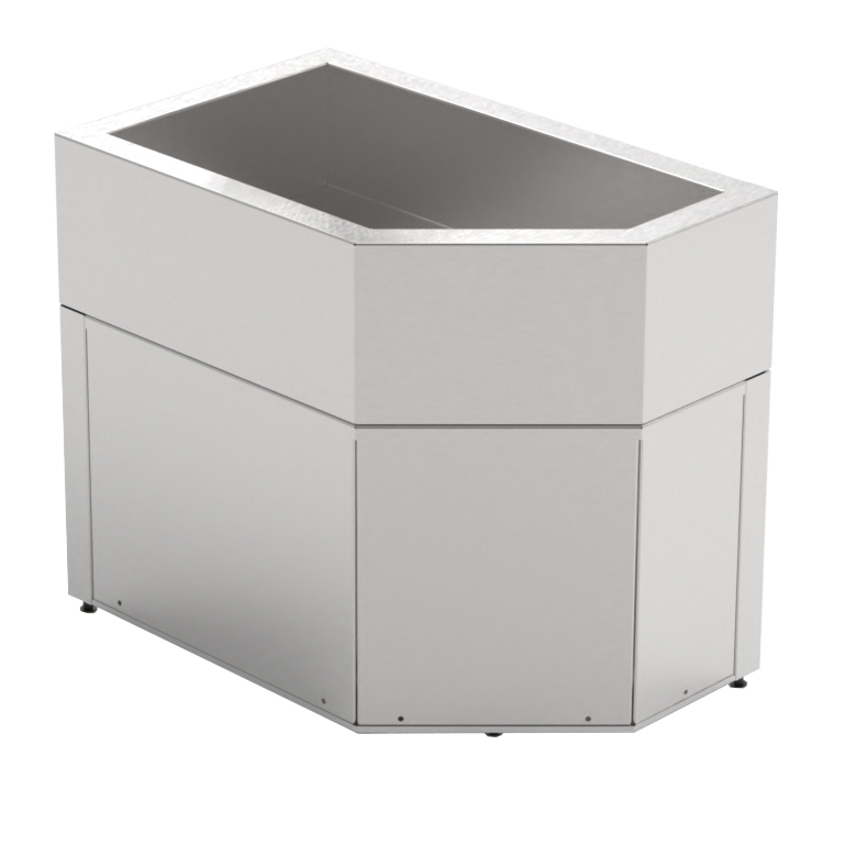 Nordcap Verkaufsregal CALEO NEUTRAL ECKMODUL S-41-66 links