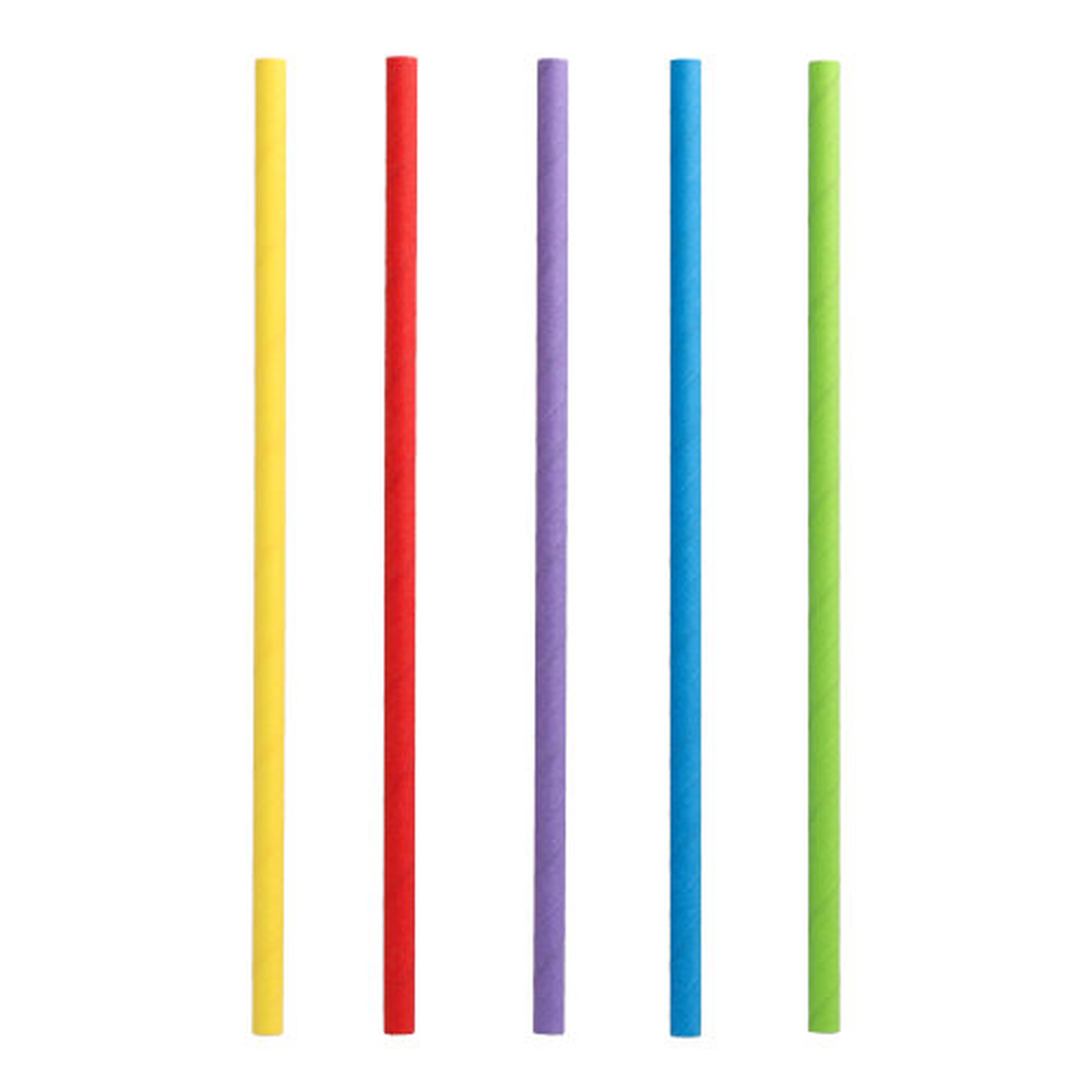 Papstar Shake-Halme, Papier Ø 8 mm · 25 cm farbig sortiert